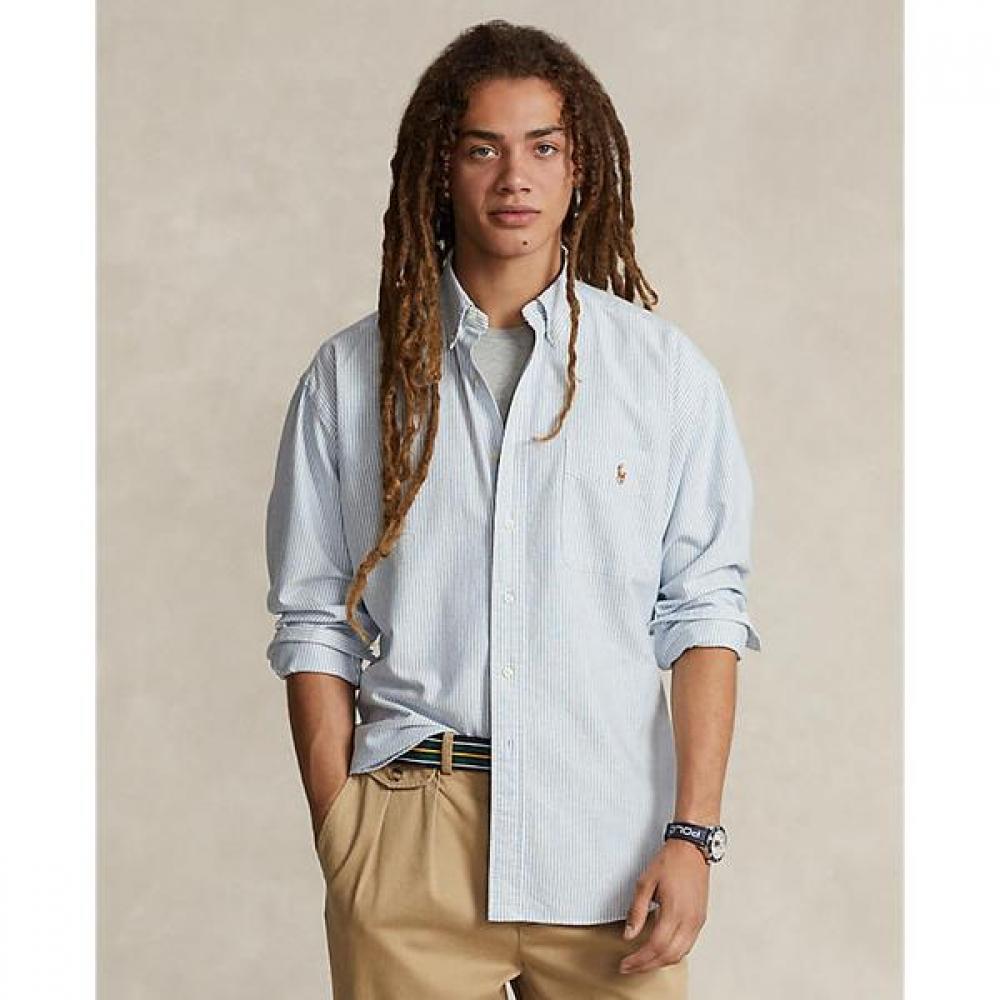 Polo Ralph Lauren Men S Big Fit Striped Oxford Shirt  Mnpowov16823125400 XS
