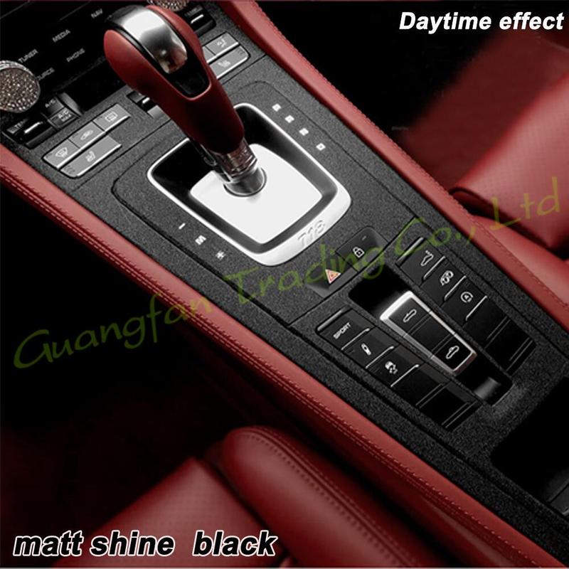For Porsche 718 2016- Car-Styling 3D5D Carbon Fiber Car Interior Center Console Color Molding Sticker Decals Part Accessorie