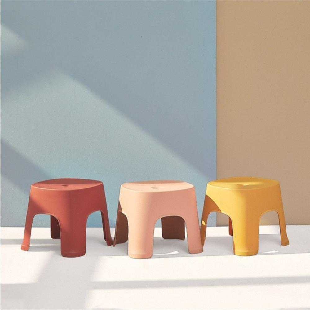 Colorful Bathroom Bath Stool Non-slip Shoe Changing Stool Row Foot Stool Bathroom/Living Room
