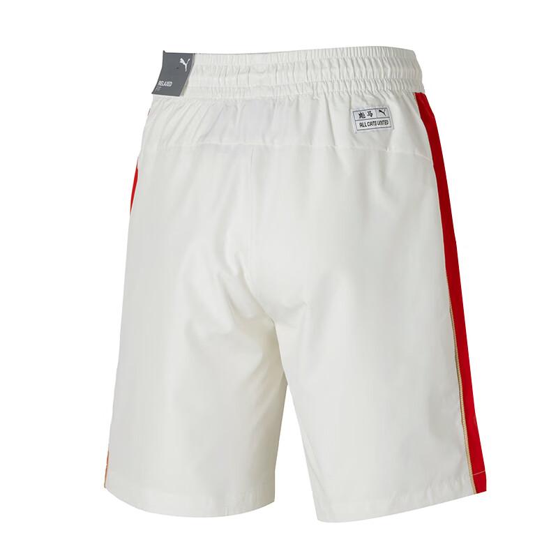 Puma Breathable Lace-Up Mid-Waist Comfortable Fashion Five-Point Outdoor Casual Shorts Men Shorts Off-White 629233-65