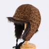 Unisex Winter Warm Fleece-lined Aviator Hat With Ear Protection Short Brim Cap Cycling Outdoor Use