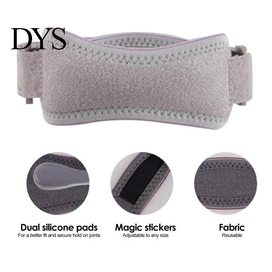 Breathable Knee Pads Patellar Tendon Support Strap with Silicone Pad, Cycling Running Fitness Sports Athletic Sleeve Brace, Adjustable Pain