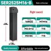 CNC SER2020K16 2525M22 External Threading Tool Holder - Shock-Resistant Lathe Tool for External Diameter Clamping