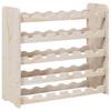 Vidaxl Stojak Na Wino, 67,5X25X60 Cm, Lite Drewno Sosnowe