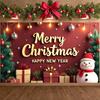 New Year Display Snowman Figure Yuletide Display Winter Holiday Background Festive Lights Happy New Year Display For Indoor New