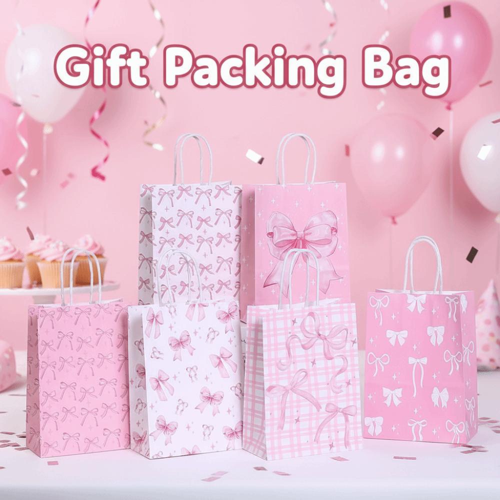 12Pcs Paper Gift Packing Bag Sweet Candy Cookie Bags Party Favor Bags  Valentine's Day