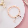 b100 2026 New Summer Simple Ceramic Sweet Transparent Lucky Cat Star Bracelet Fashion Women Beach Fashion Trend Daily Jewelry