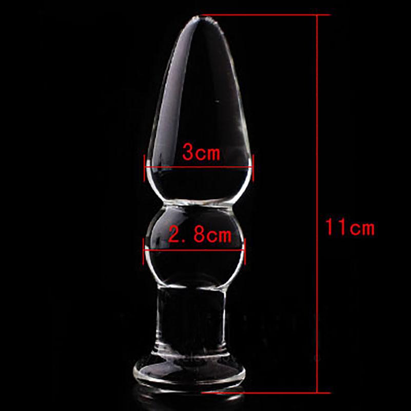 Huge Crystal Glass Anal Plug Sex Toys for Woman Lesbian G SPOT Squirt BIG BALL GAY DICK Anus Prostate Stimulation Toy BUTT Plug