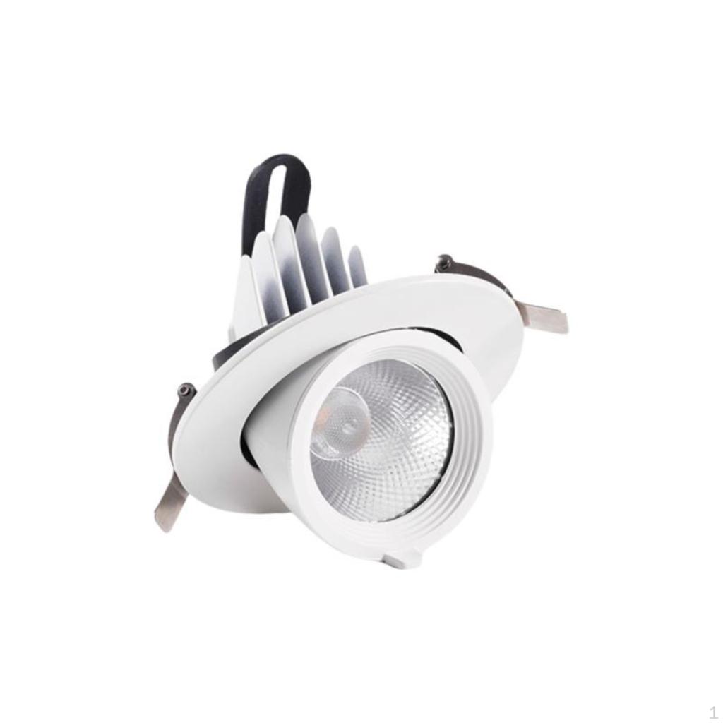 COB Recessed lightemitting diode Ceiling Light, Adjustable AntiGlare Downlight, Commercial Indoor