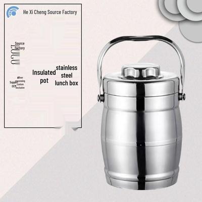 Boîte à lunch thermique Bento en acier inoxydable de grande capacité avec compartiments multicouches