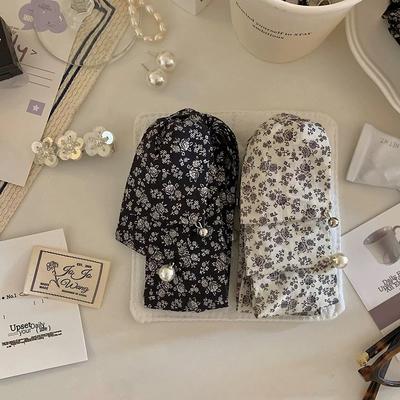 Floral-patterned Banana-shaped Hair Clips with Vertical Clasps, High-end Hair Clips, Hair Accessory, Headwear, Ponytail Clips