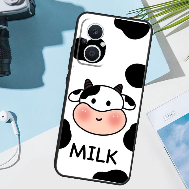Dairy Cattle Cow Speckle Cover For OPPO Reno 14F 13F 12F 11F 8T 7 8 Lite 10 11 12 13 14 OPPO Find X9 X8 X5 X6 Pro Case