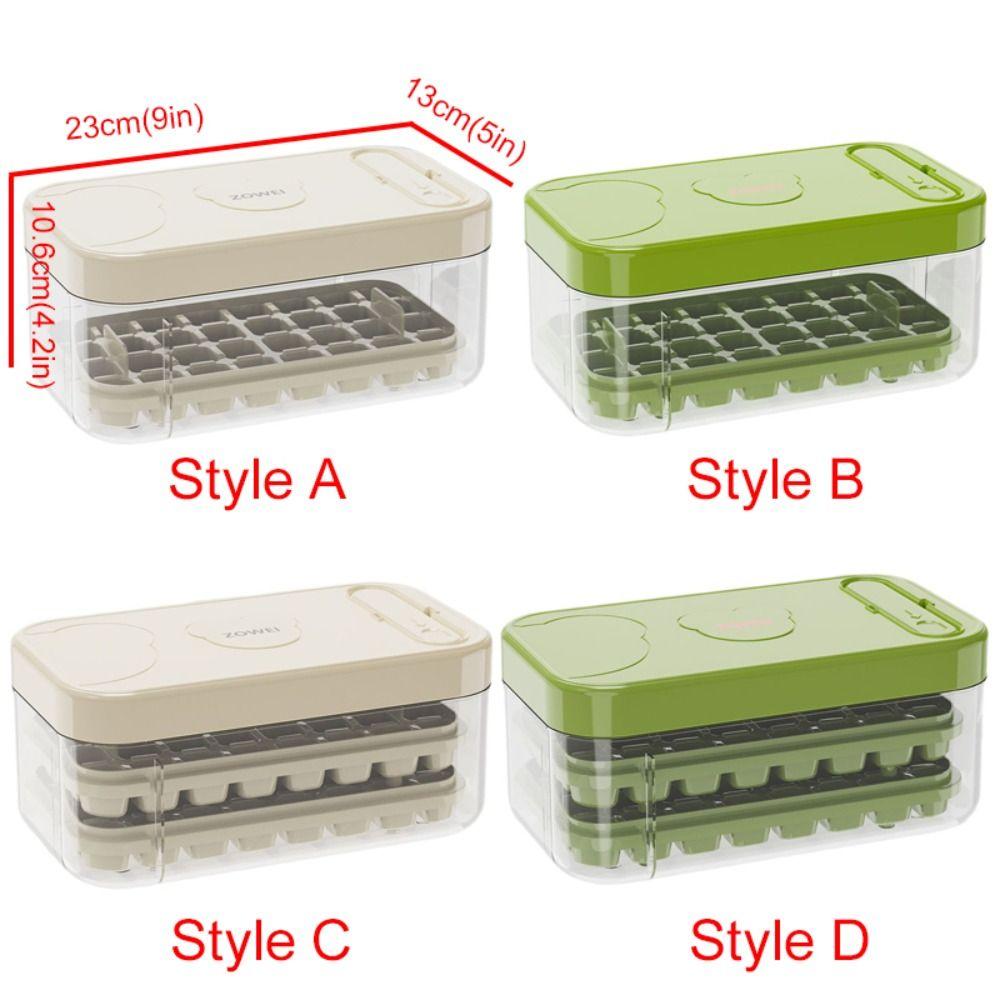 Silicone Ice Cube Mould Box With Lid Ice Mould Tray Cocktail Ice Cube Molds Home