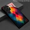Geometryczny Holograficzny Wzór 2D Etui na Telefon dla Samsung S26 S25 S24 S23 S22 S21 S20 A56 A36 A16 - Szklane Pokrowiec Ochronny