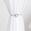 Elegant Heart Shaped Metal Curtain Ties Classic Home Decor Accessories