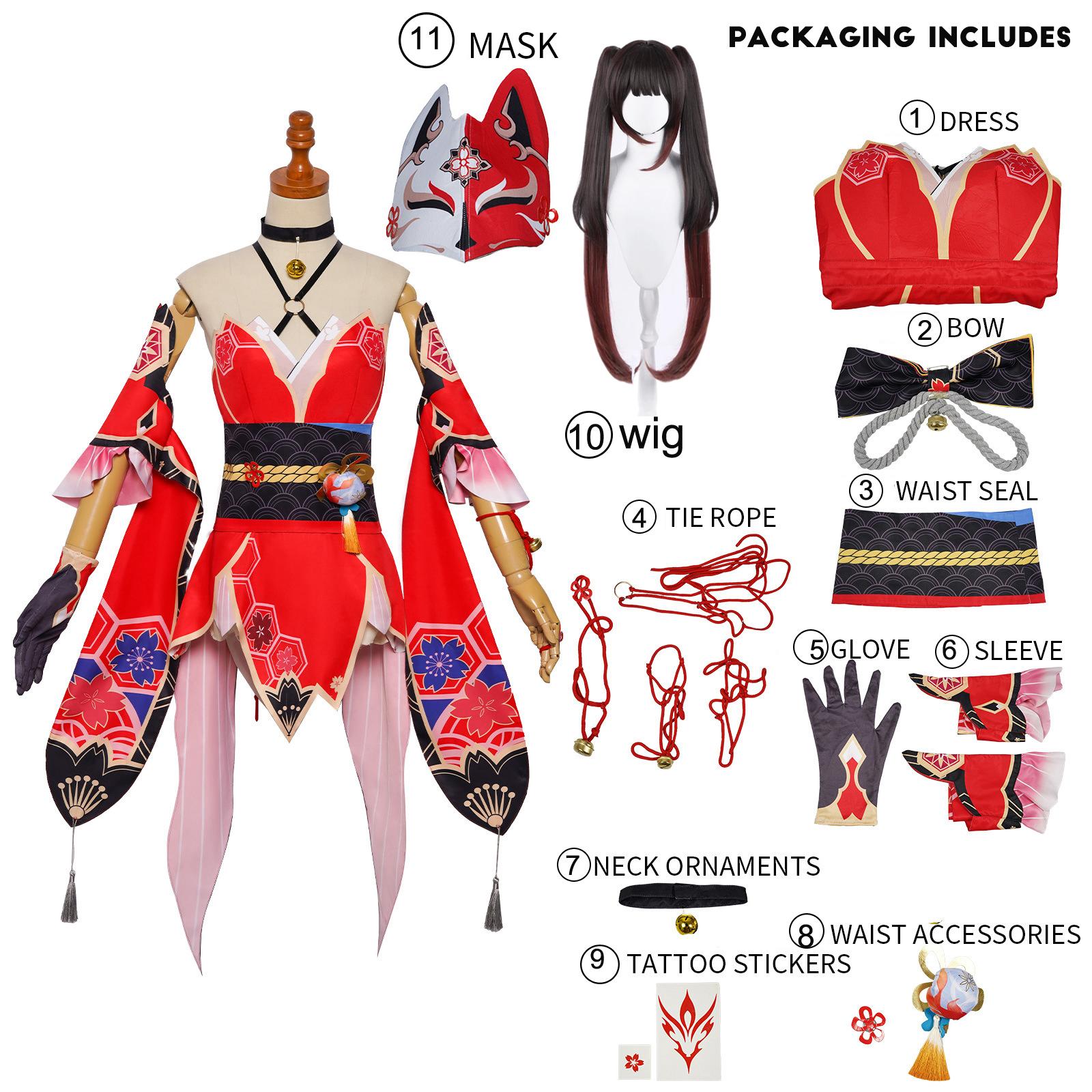 

Honkai Star Rail Sparkle Косплей Костюм Полный комплект Маска Парик Реквизит Блестящий Ханаби Косплей Костюм Униформа Платье s