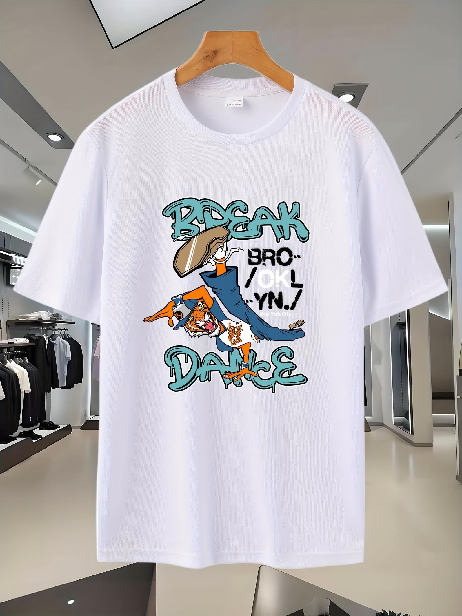 Breathable Mesh Graphic T-shirt - Brooklyn Print XXXXL