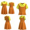 Squid Game Holzpuppe Cosplay Kleid Bequem Und Atmungsaktiv Rotes Grünes Licht