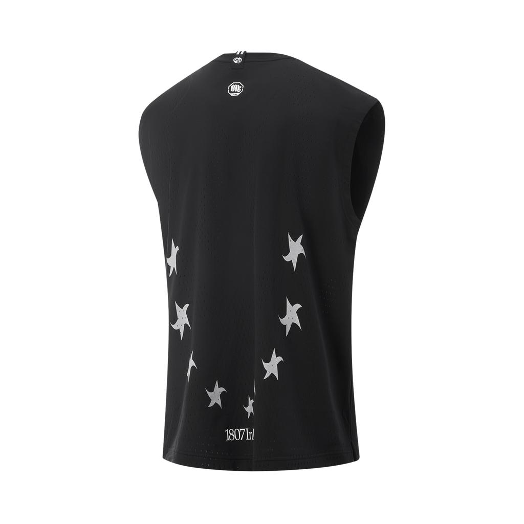 Li Ning X 1807 Collaboration Badfive Quick-Dry Cool Breathable Loose Sports Fashion Versatile Casual Basketball Vest Men Vests Black AAYV197-1