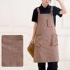 Oil-Proof Cooking Apron Adjustable Work Apron Simple Dirt-Resistant Workwear  Bar