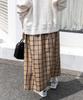 Research Skirt Check Gathered Skirt for Women GUNCLUB 1 [Urban Doors] FORK&SPOON DF36-25V029