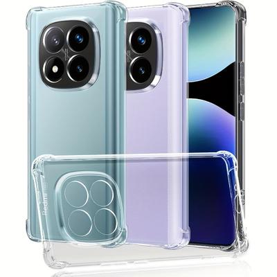TPU Transparent Case For Redmi Note 15 14 13 Pro Plus Protective Cover Four Corners Shockproof Bumper Coque Fundas