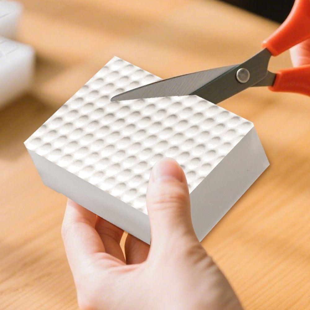 10Pcs Double Sided Nano Cleaning Sponge White Double Sided Scrubber Home Cleaning