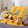1pc Chip and Dale Printing Blanket - Soft, All-Season Throw for Living Room, Bedroom,Personalized Gift with Adorable Cartoon Design
