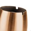 Tapered Ash Holder Portable Stainless Steel Ashtray for Villas Outdoor Patio Argent