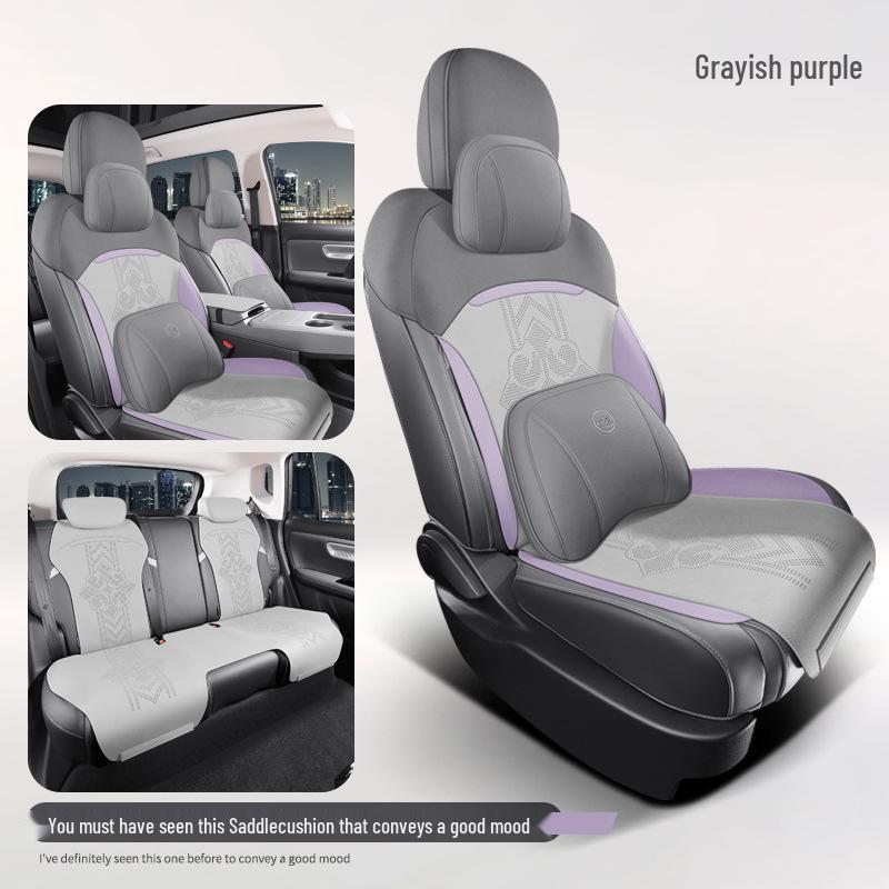 AION S580 Suede Car Seat Cover: Four Seasons, Semi-Enclosed Design