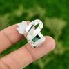 Natural Tibetan Turquoise Gemstone 925 Silver Statement Ring Size 9 For Girls