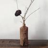 Wood Flower Vase Wabi-sabi Style Flower Arrangement Vases Retro Dining Table Vase Ornaments Living Room Decorative Accessories