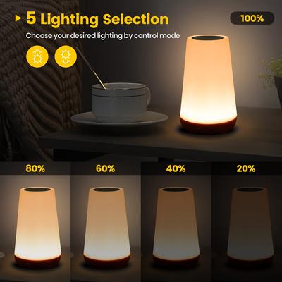 1PC Charging Touch Night Light Light, Bedroom Bedside Light Led Colorful Atmosphere Night Light