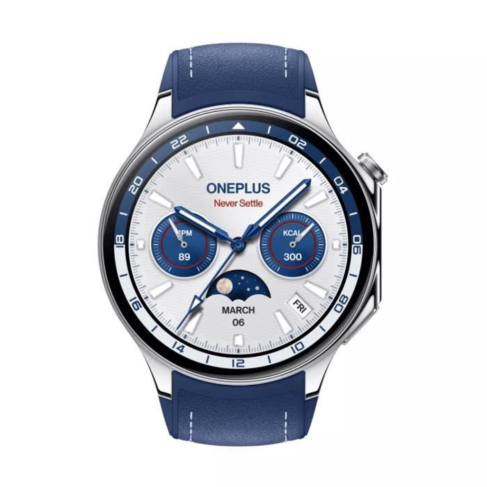 Montre connectée - ONEPLUS - OnePlus Watch 2 - 47 mm - Bluetooth - Résistance IP68 5ATM