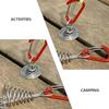 Outdoor Camping Octopus Rope Buckle Camping Deck Nail Stainless Steel Fixed Tent Rope Buckle Wooden Hook Spring Wind Rope