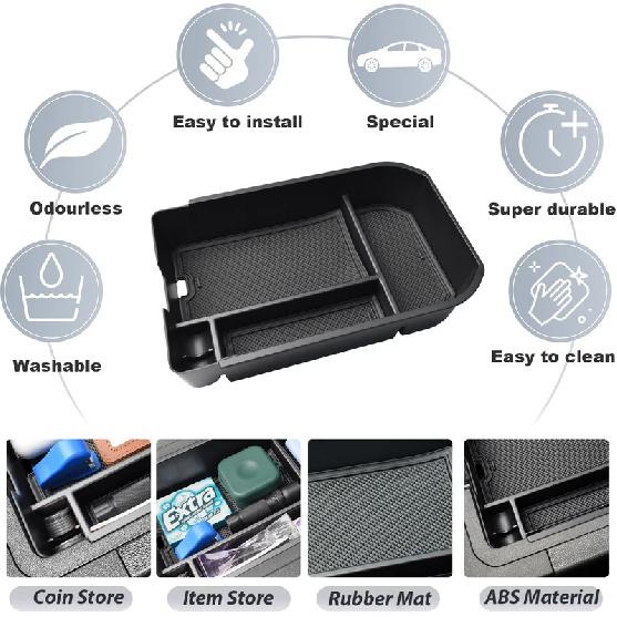 Center Console Organizer for Toyota Land Cruiser 250 Prado J250 LC250 2024 2025 Armrest Storage Box Center Console Tray Car Box