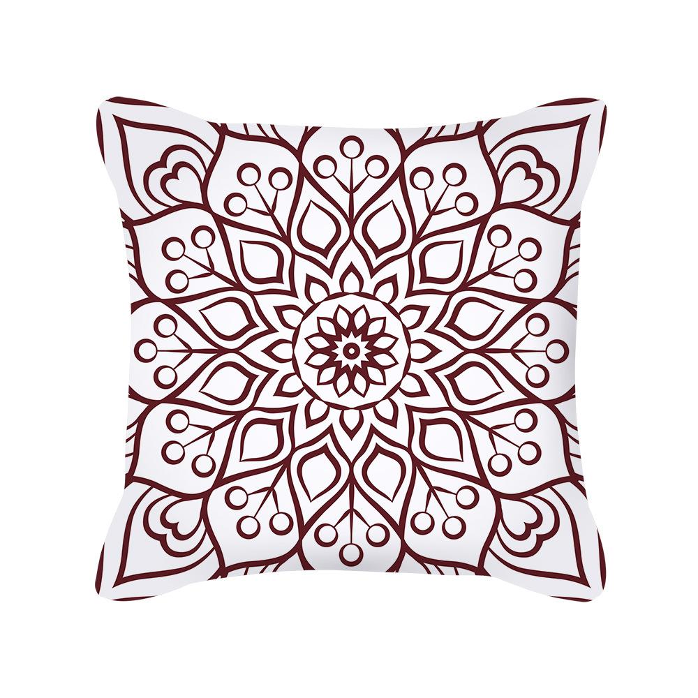 European Style Golden Geometric Pattern Pillow Cover Sofa Cushion Cover New Homeware Pillow Cover