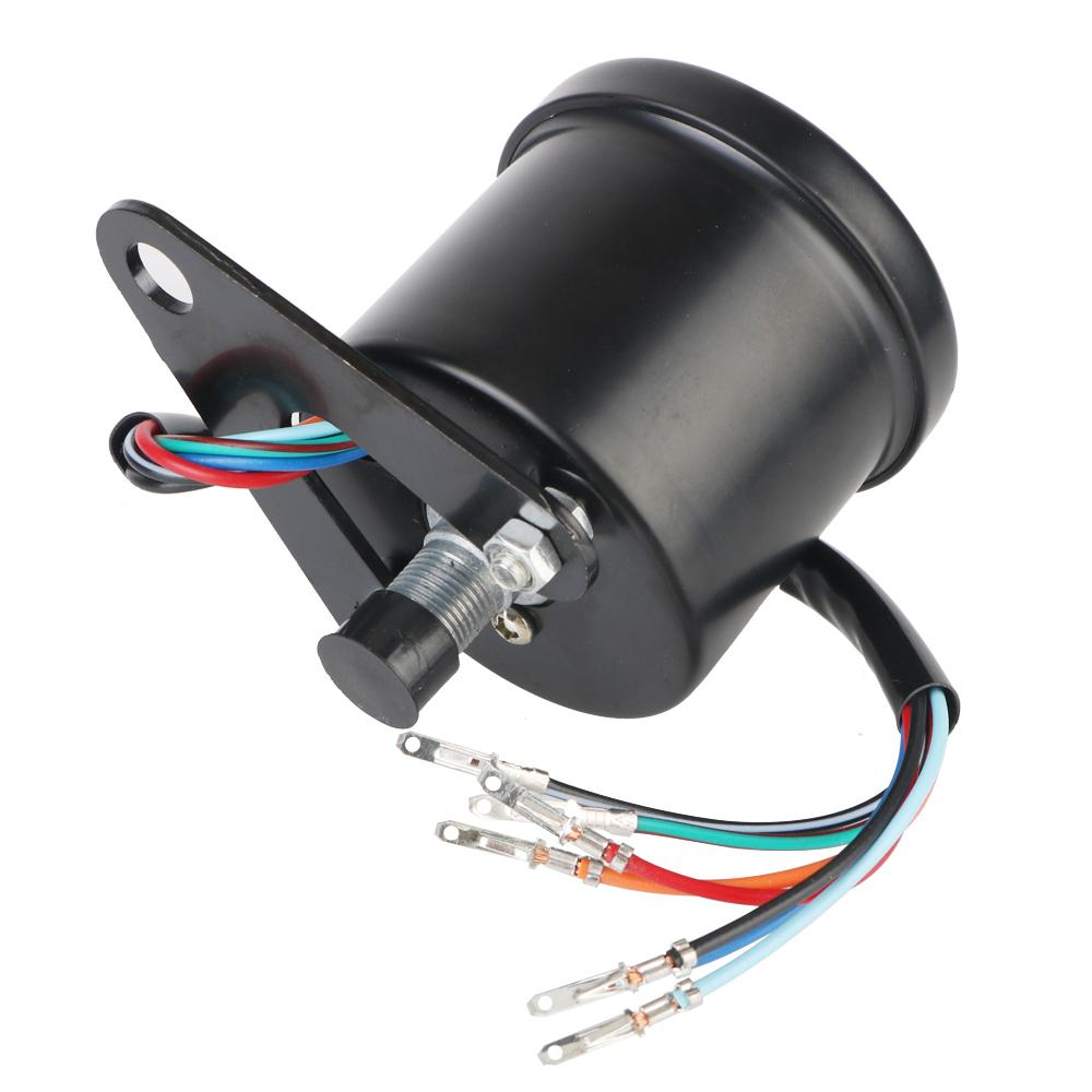 12V Motorcycle Speedometer for Cafe Racer Motorbike Universal Backlight Indicator Odometer Gauge with LED Signal Light
