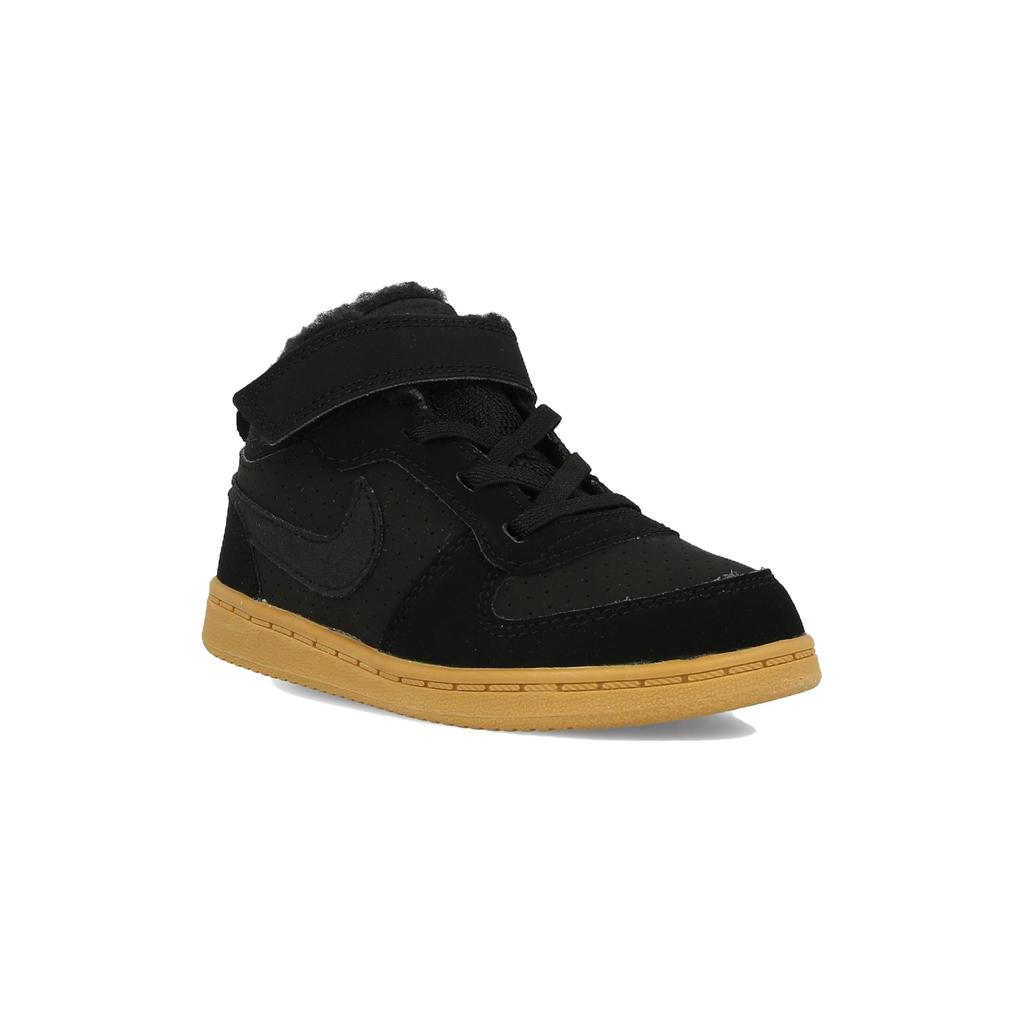 Nové protiskluzové a oděru odolné teplé kotníkové boty Nike pro batolata, černé, fleecem podšité, pro kojence a batolata AV3159-002