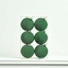 6pcs 6cm Flocked Christmas Ball Pendant Shatterproof Merry Christmas Decor  Hotel Mall