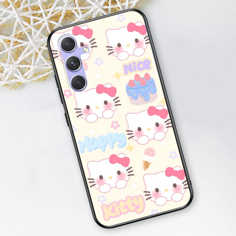 Hello Kitty Kawaii KT Cat Case for Samsung Galaxy A51 A53 A54 A31 A52 A12 A13 A21s A22 A32 A11 A22 A33 A41 A52s TPU Phone Cover