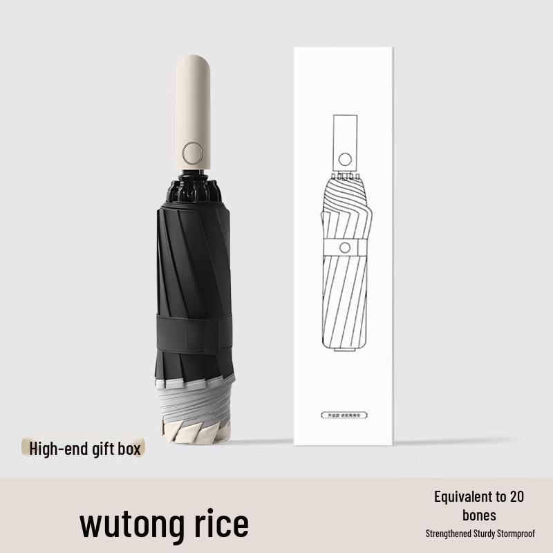 Automatic Folding Windproof Sun & Rain Umbrella