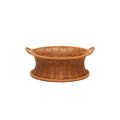 Imitation Rattan Double-Handle Storage Basket Set