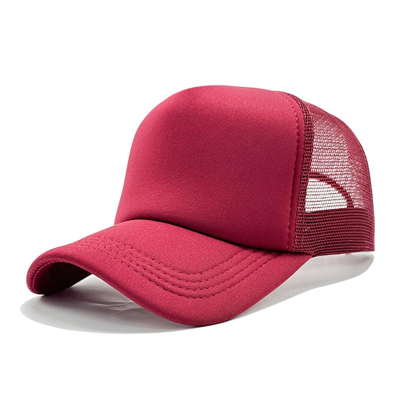 Wholesale High Quality Custom 3D Embroidery Sublimation Print 5-Panel Trucker Mesh Cap  Baseball Gorras Blank Foam Trucker Hat