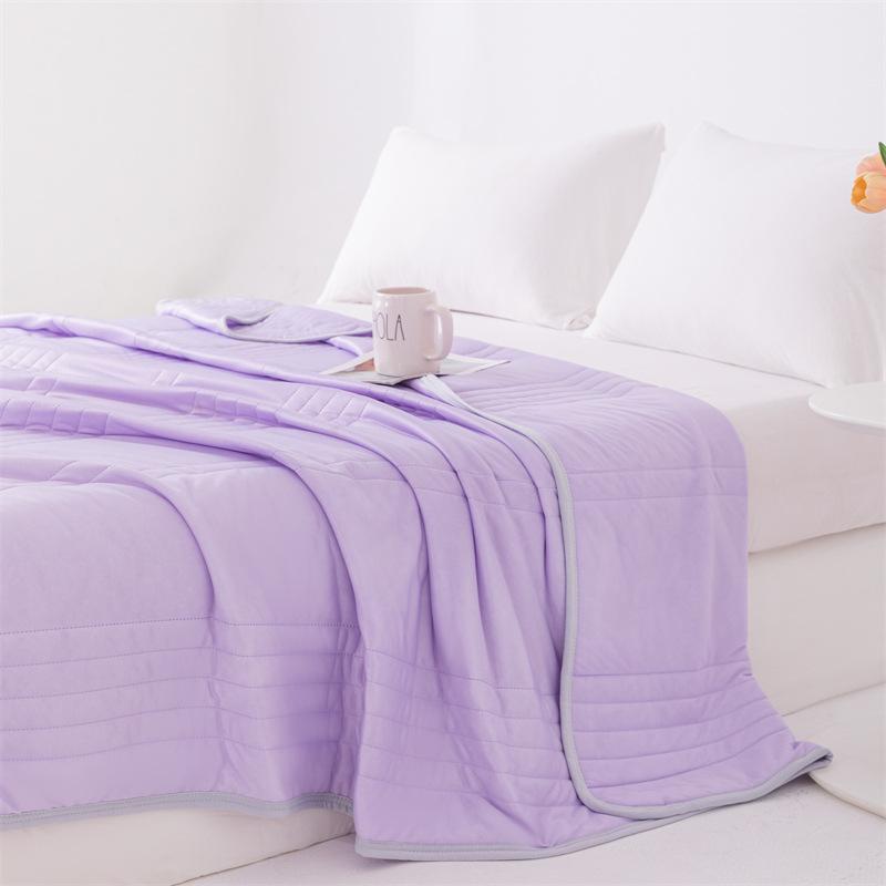 Printed Quilt Air Conditioning Quilt Comforter Soft Breathable Thin Blanket Bedspread Thin Sheet Wash Cotton Cool Bedding