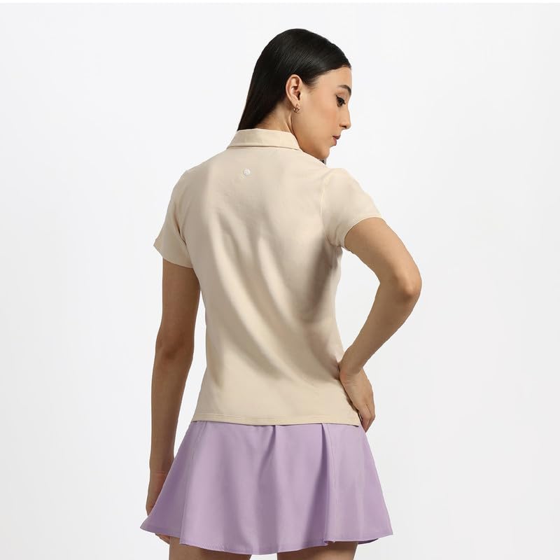 BlissClub Women The Last Tee - Polo Neck tee | Women’s t-Shirt | Half Sleeves | Last 750+ Washes | Cotton Tee