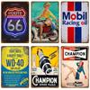 Vintage Retro Auto Parts Tin Metal Wall Sign  Garage Workshop Decor Classic Car Parts Advertising Plate Home Wall Decor for Enth