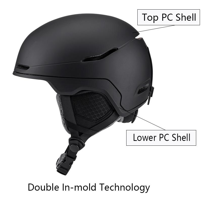 ABS Motorcycle Electric Vehicle Safety Helmet Custom Winter Warm Breathable Riding Gear for Adults Teens OEM Ski Sports Helmet