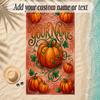 Halloween Theme Soft Beach Towel Personalized Custom Name Text Towel Portable for Beach Pool Travel
