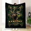 Elk Herd Forest Antler Blanket Bedroom Blanket for Livingroom Couch Lunch Break Soft Throw for Friend's Festival Gift